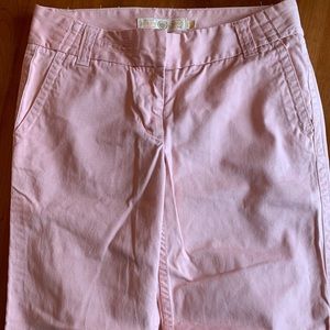 J. Crew Chinos, Size 4 Short, Light Pink